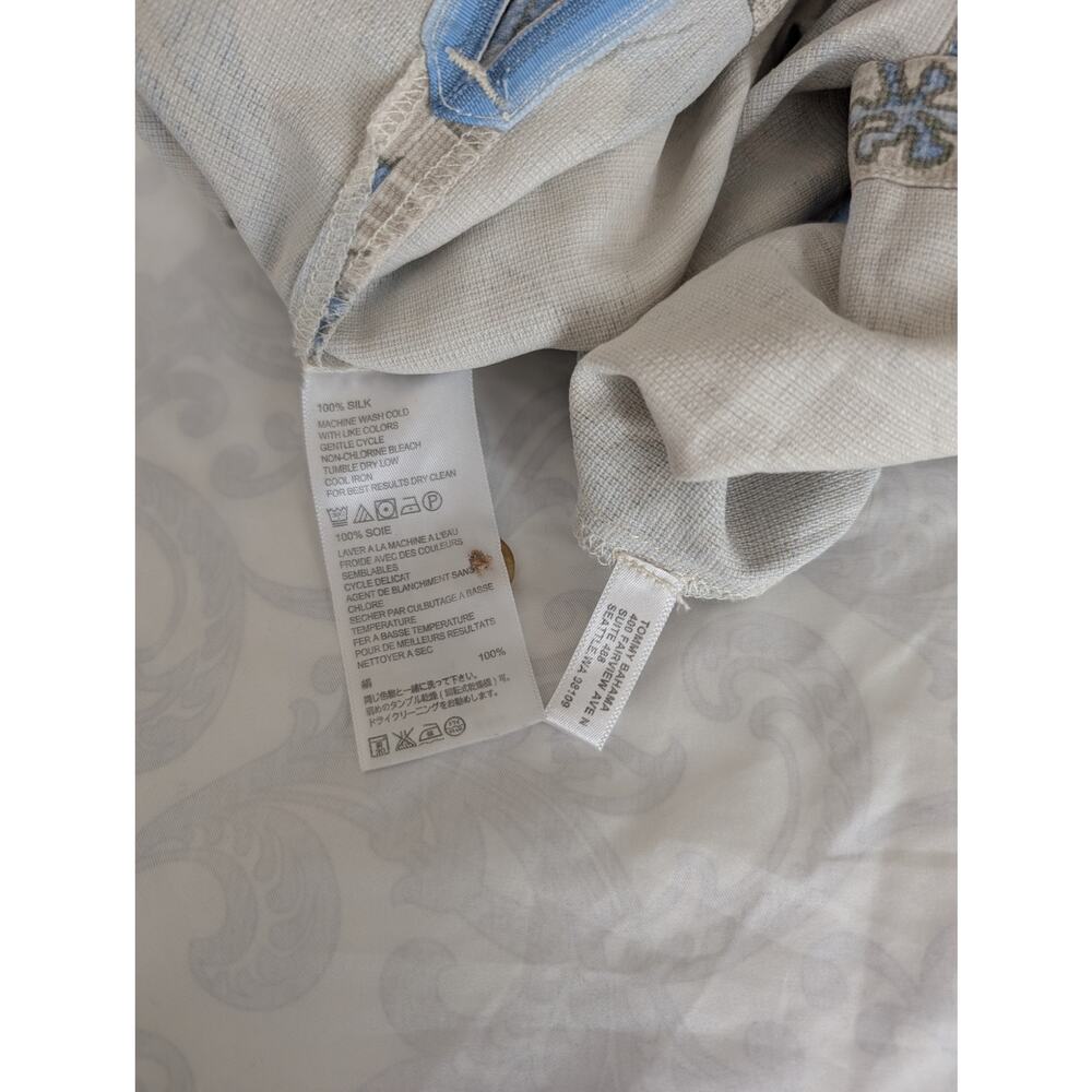 tommy bahama 100% silk hawaiian shirt - Picture 5 of 7